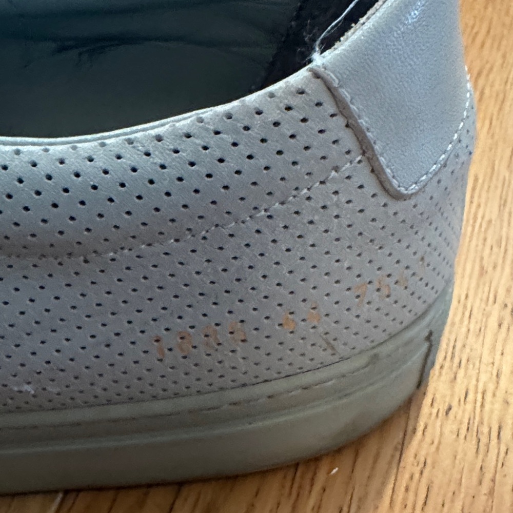 Common Projects Light Gray Perforated Sneakers - image 4